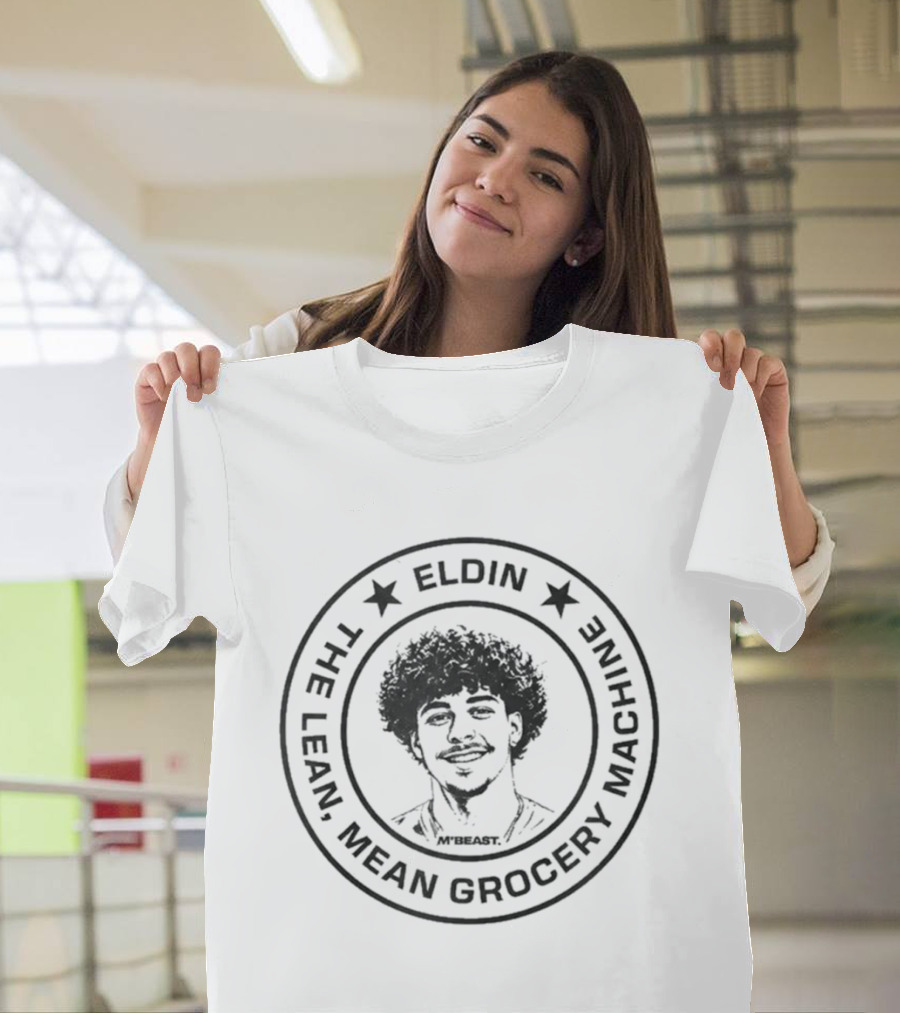 Eldin The Lean Mean Grocery Machine Circular Seal T-Shirt
