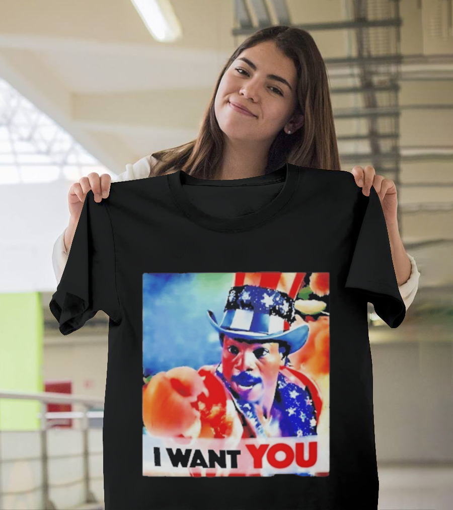 Apollo Creed I Want You Uncle Sam Rocky Meme T-Shirt