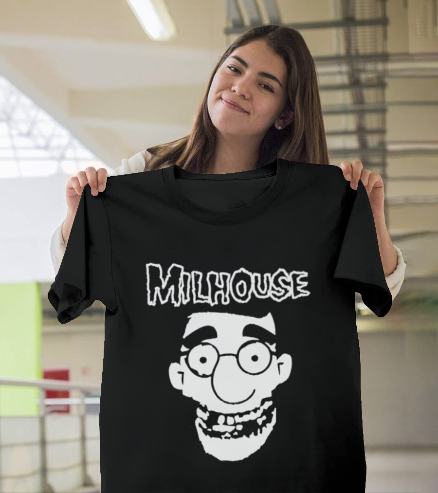 Milhouse Face The Simpsons Cartoon Animated Series T-Shirt