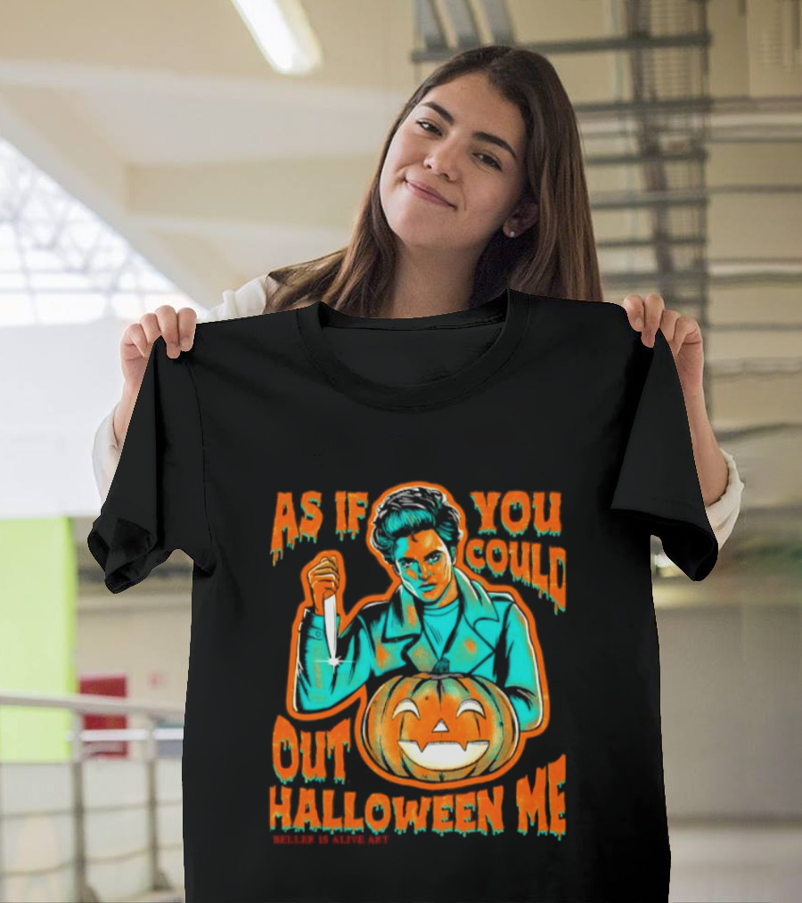 Robert Pattinson As If You Could Out Halloween Me Knife Pumpkin T-Shirt