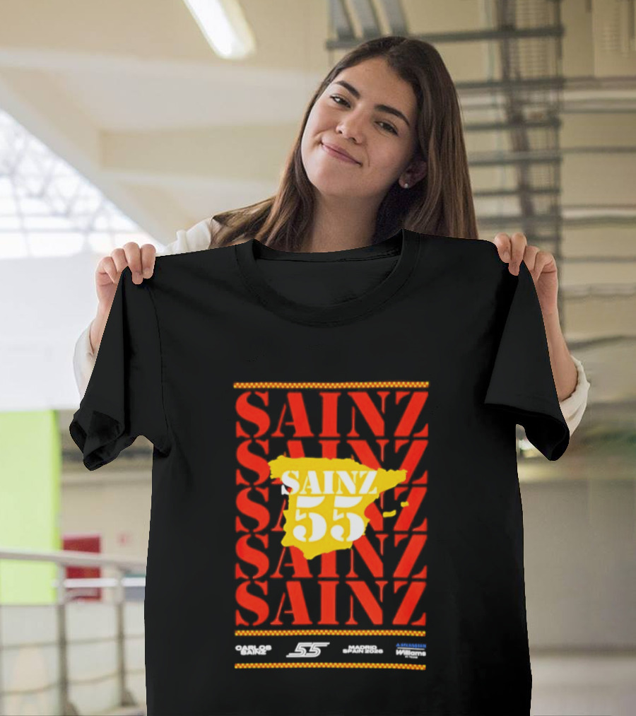 Sainz 55 Atlassian Williams Madrid Race Team Carlos T-Shirt