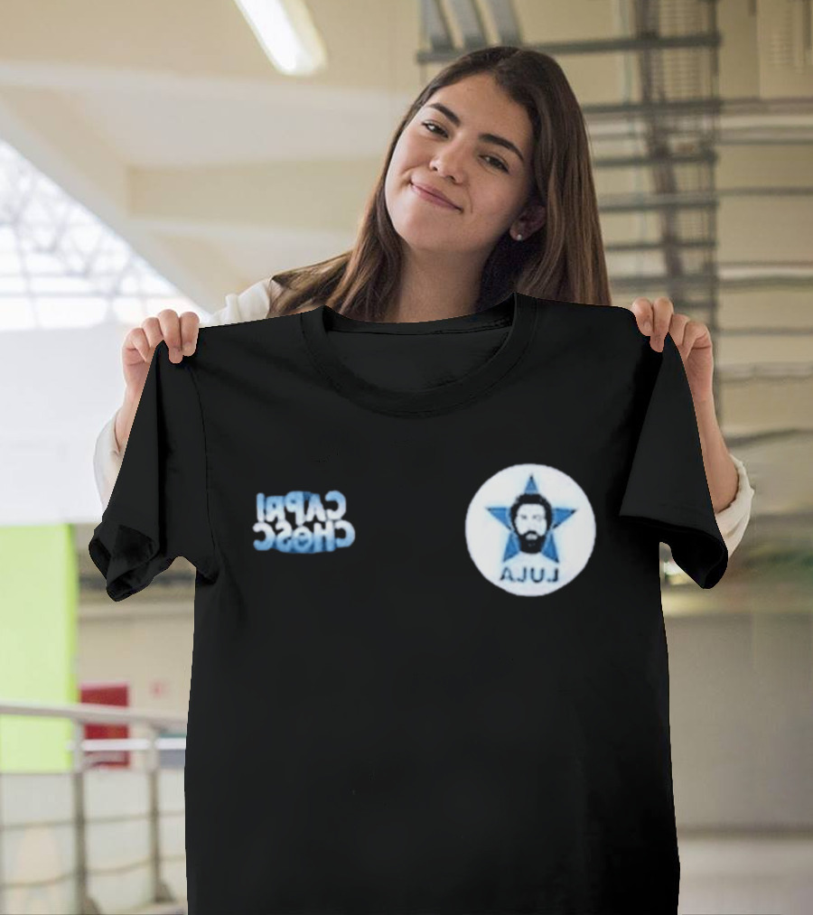 Lula Star Navy Capiroto Chefe Brazil President T-Shirt