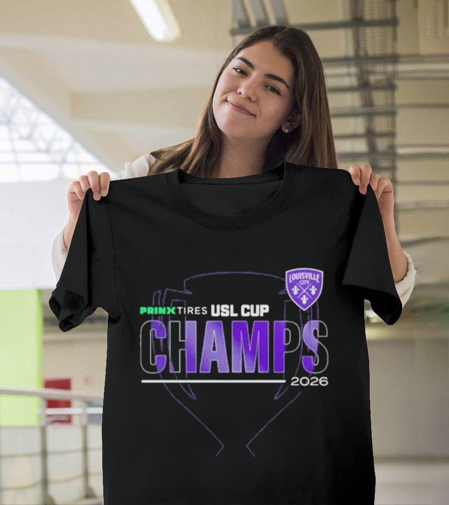Louisville City FC Prinx Tires USL Cup Champions 2026 T-Shirt
