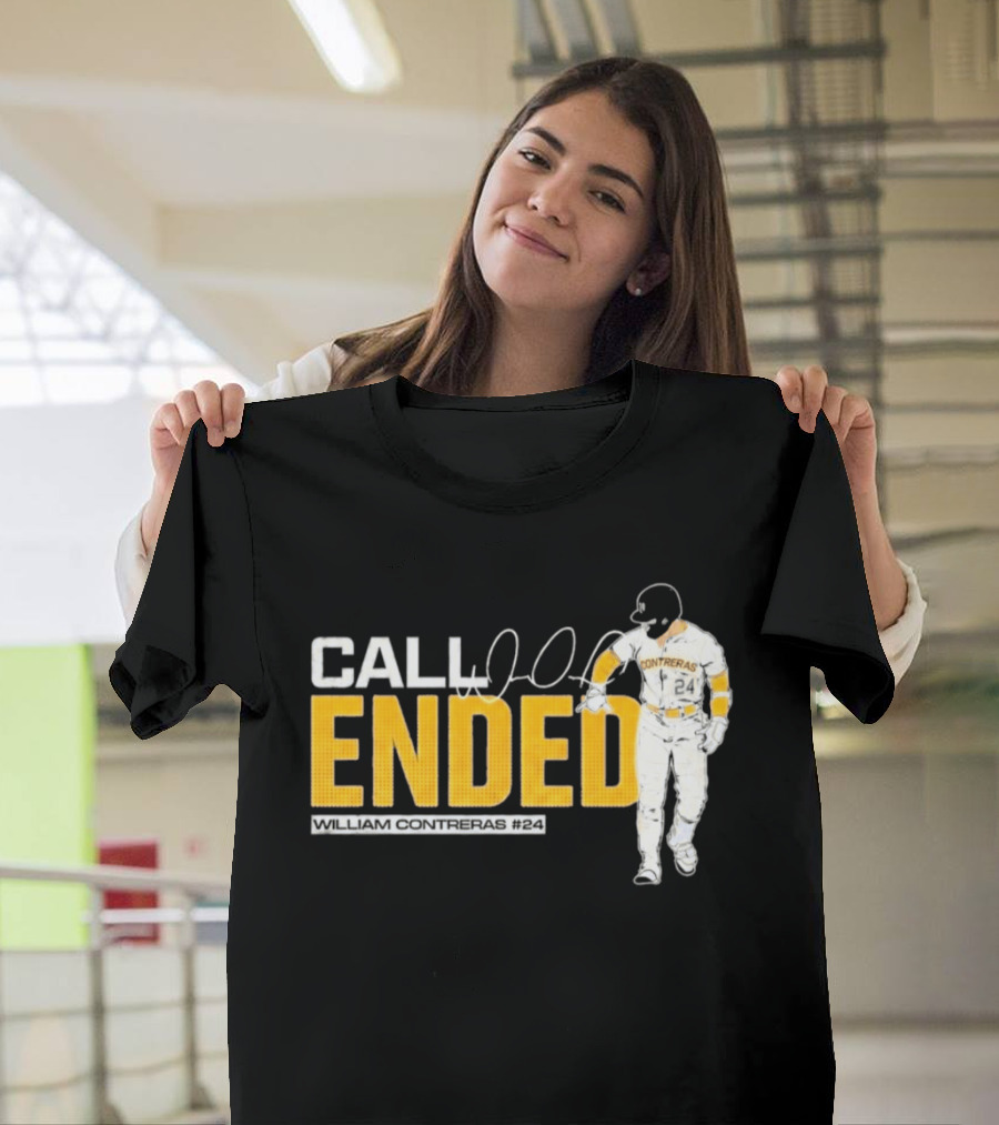 William Contreras Call Ended Baseball Player White And Gold T-Shirt