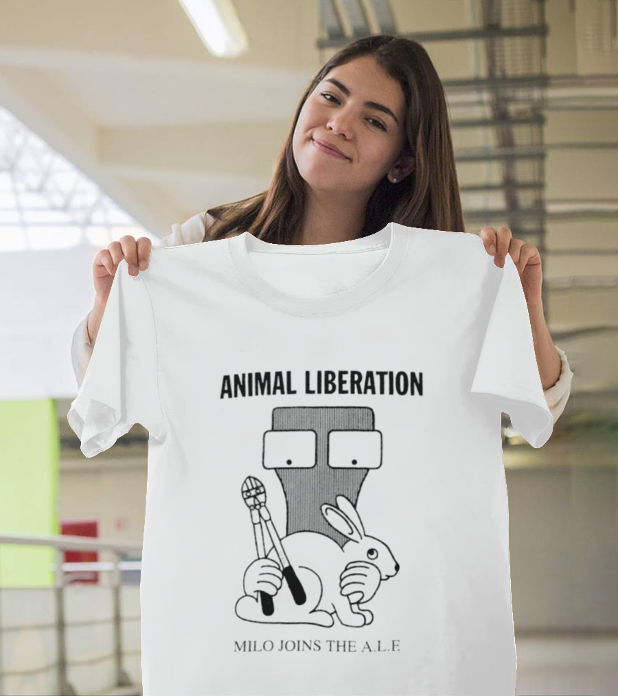 Animal Liberation Milo Joins The ALF Protecting Animals With Brush And Mask T-Shirt