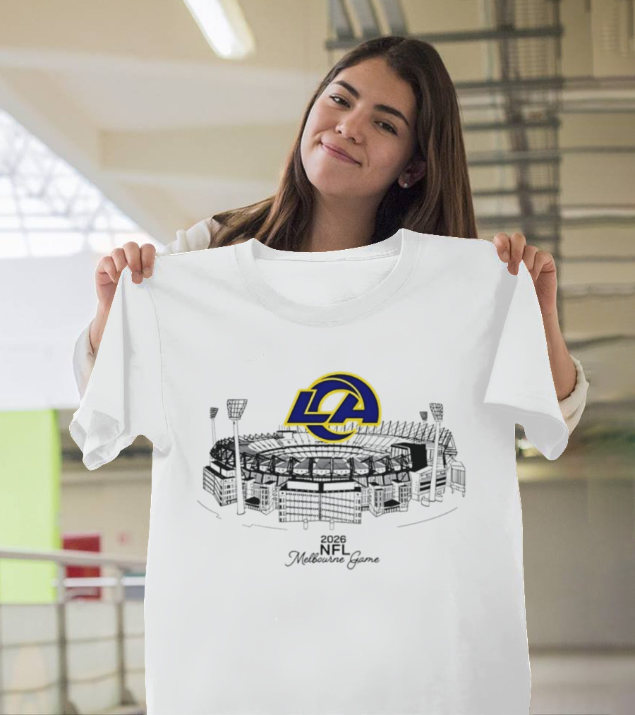Los Angeles Rams 2026 NFL Melbourne Game MCG Stadium T-Shirt