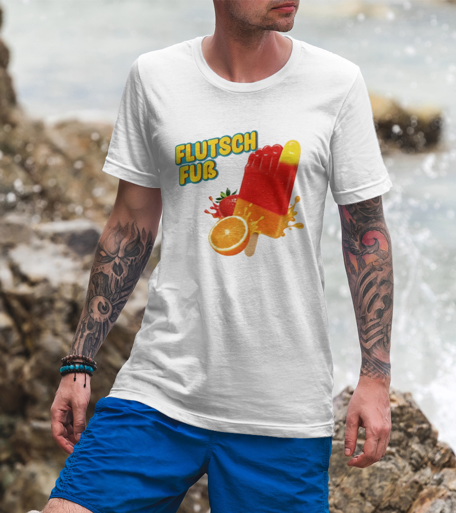 Flutsch Fub Popsicle Orange Strawberry Splash T-Shirt