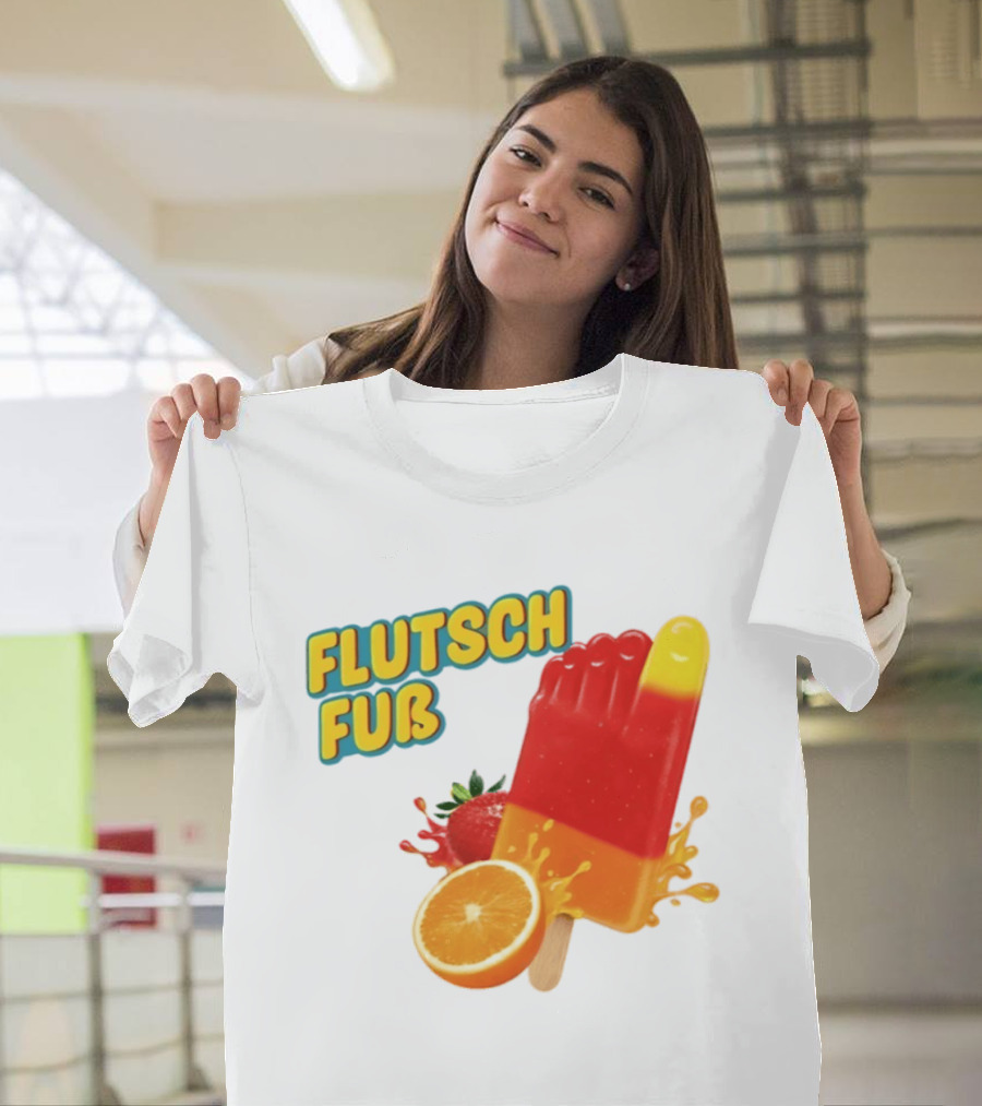 Flutsch Fub Popsicle Orange Strawberry Splash T-Shirt