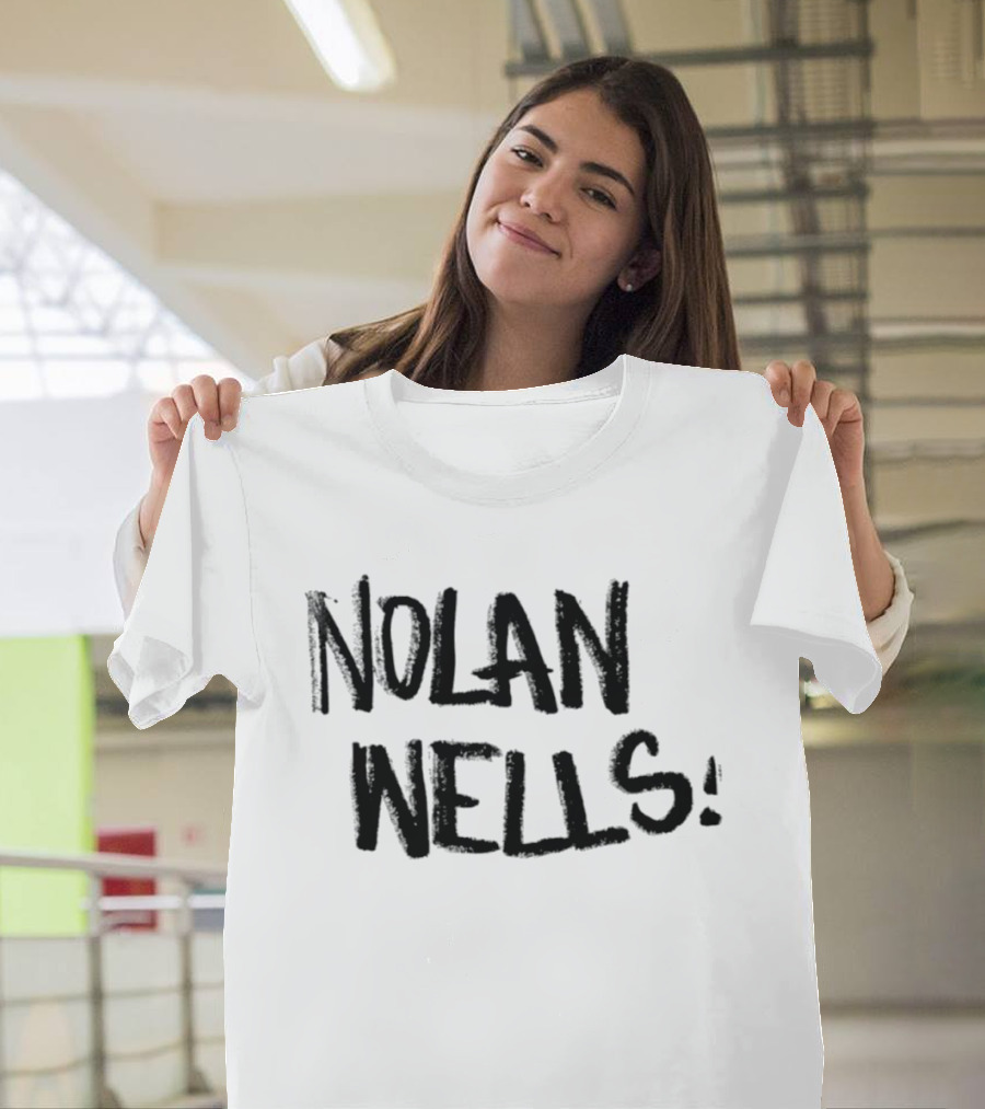Nolan Wells Handwritten Bold Black T-Shirt