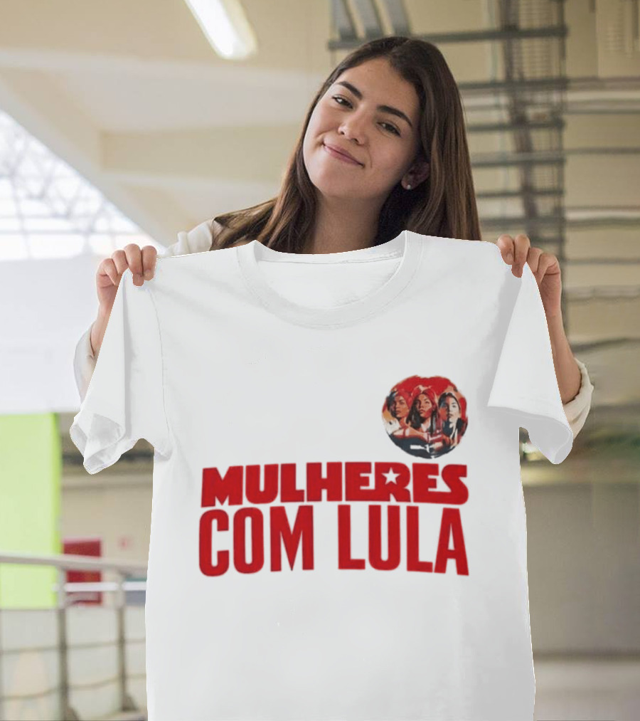 Mulheres Com Lula Olívia Santana T-Shirt