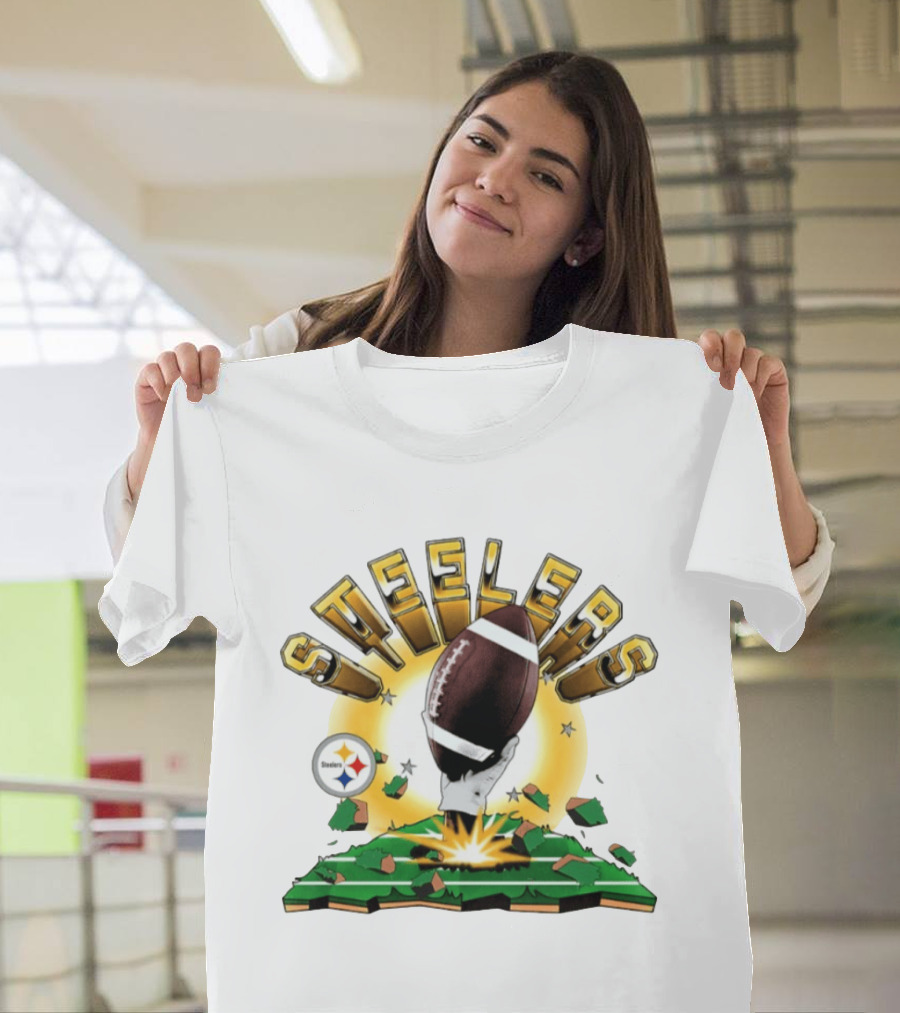 Pittsburgh Steelers Explode Football Clubhouse 2026 T-Shirt