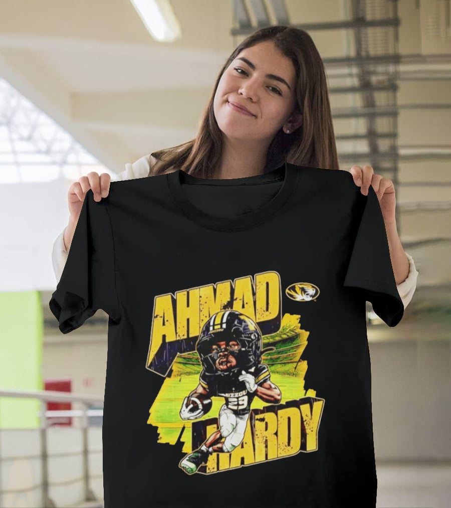 Missouri Tigers Football Ahmad Hardy NCAA Caricature T-Shirt