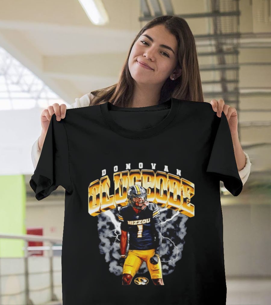 Donovan Olugbode Mizzou Tigers Football Lightning NCAA T-Shirt