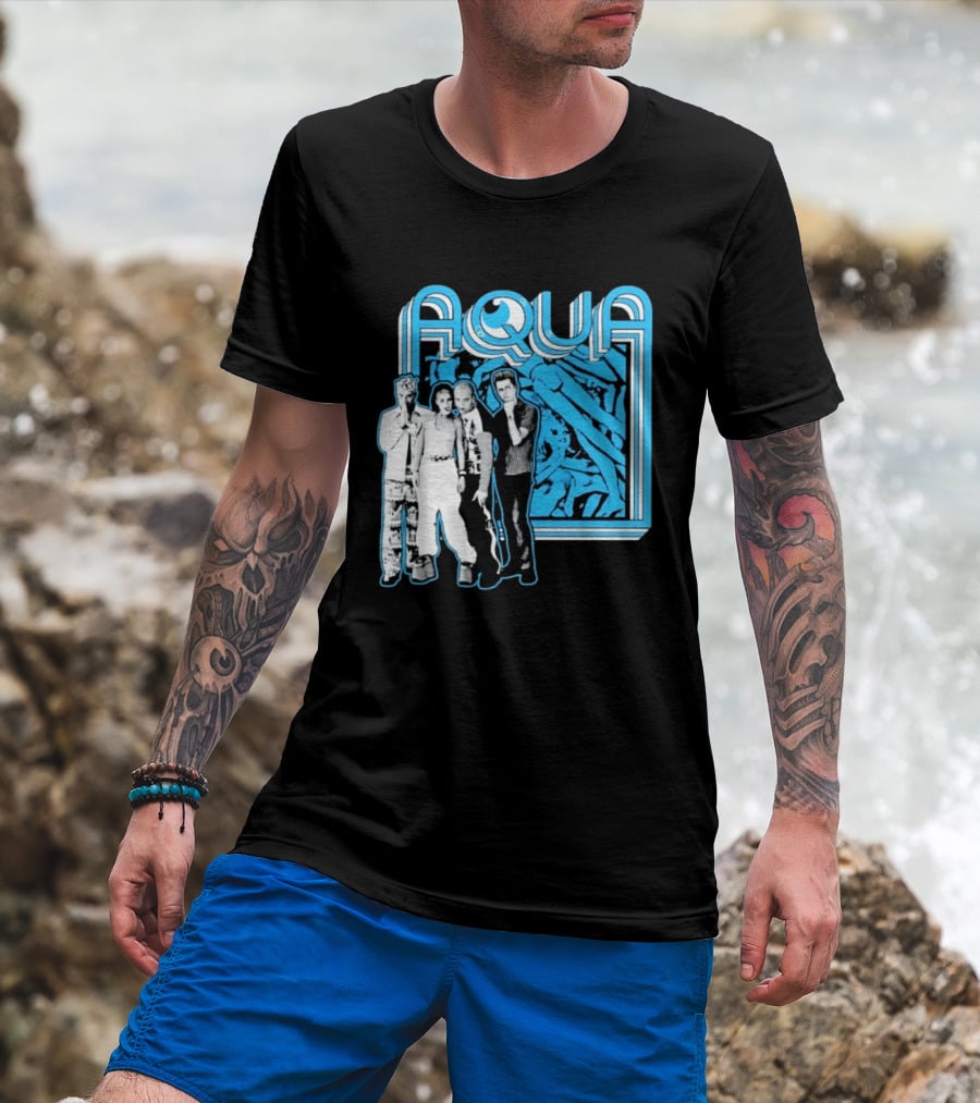 Aqua Band Members Barbie Girl 90s Pop Music Nostalgia T-Shirt