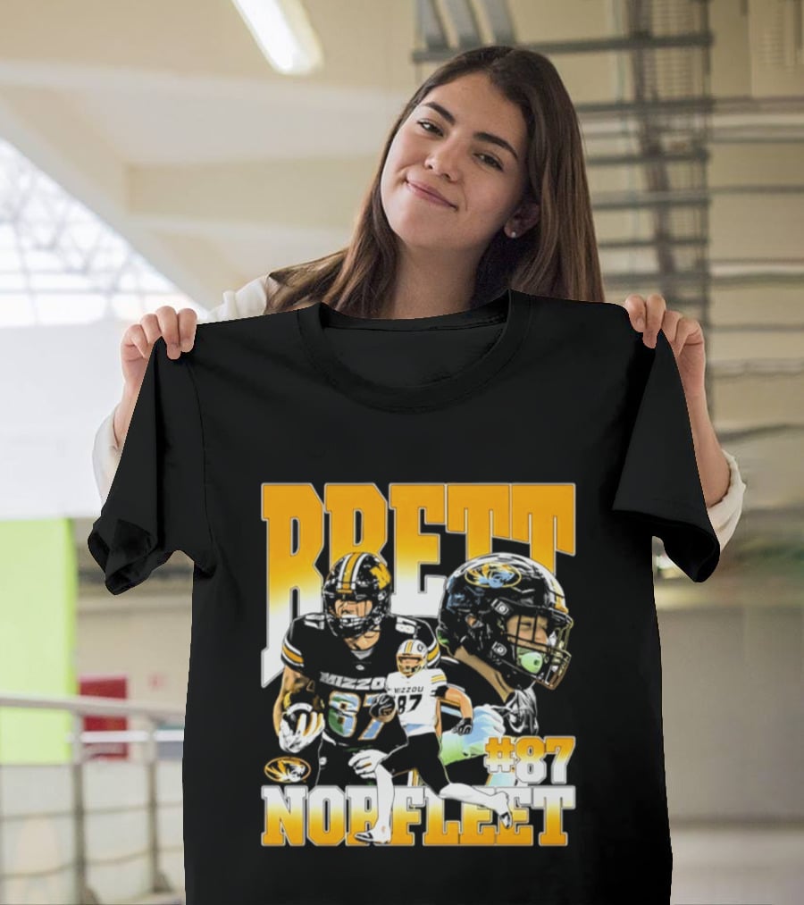 Brett Norfleet #87 Missouri Tigers Football NCAA T-Shirt