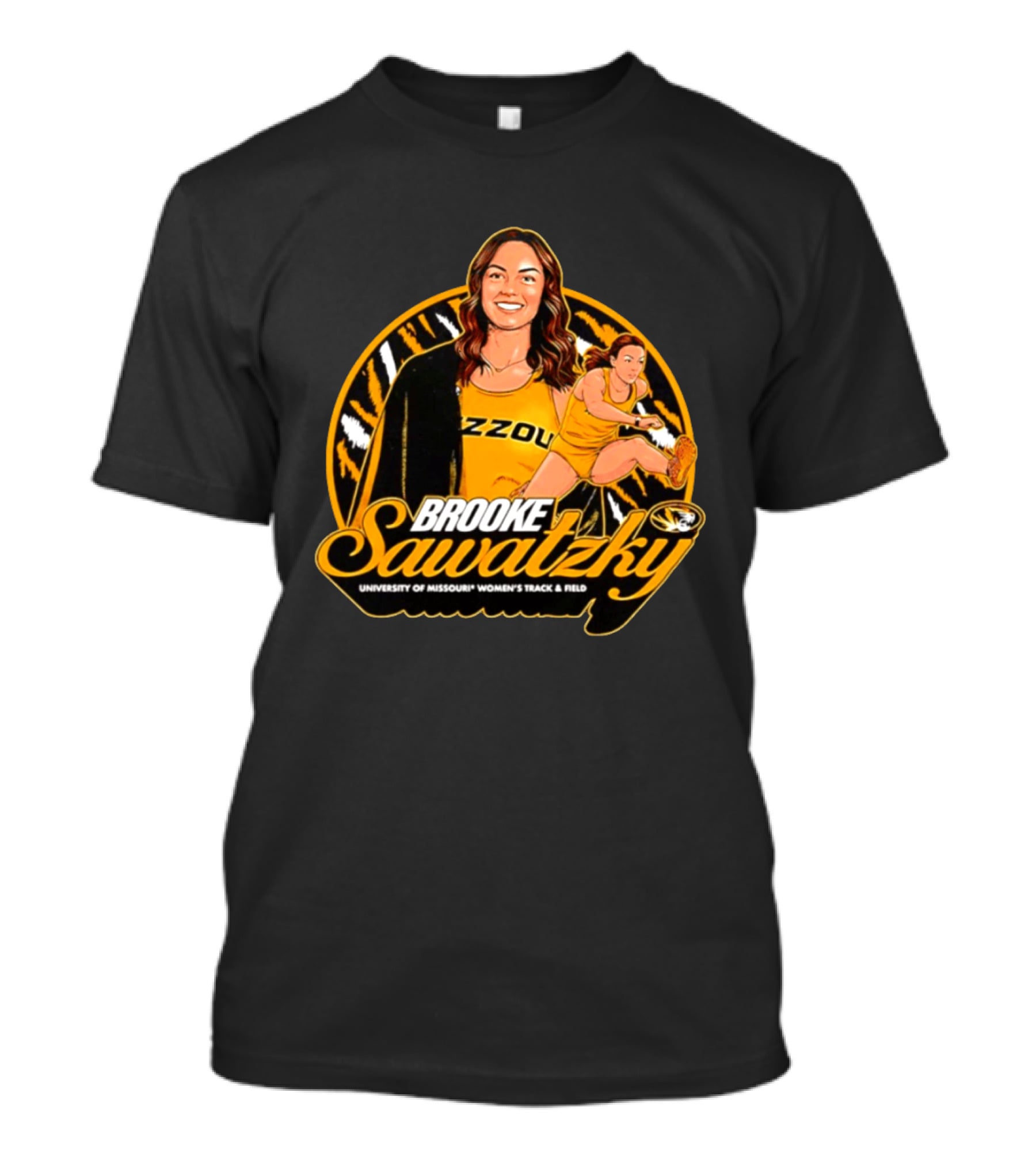 Brooke Sawatzky University Of Missouri Women's Track & Field NCAA Mizzou Tigers T-Shirt