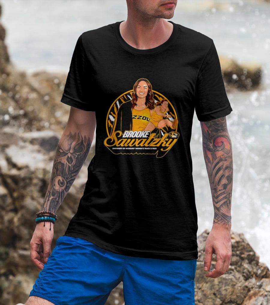 Brooke Sawatzky University Of Missouri Women's Track & Field NCAA Mizzou Tigers T-Shirt