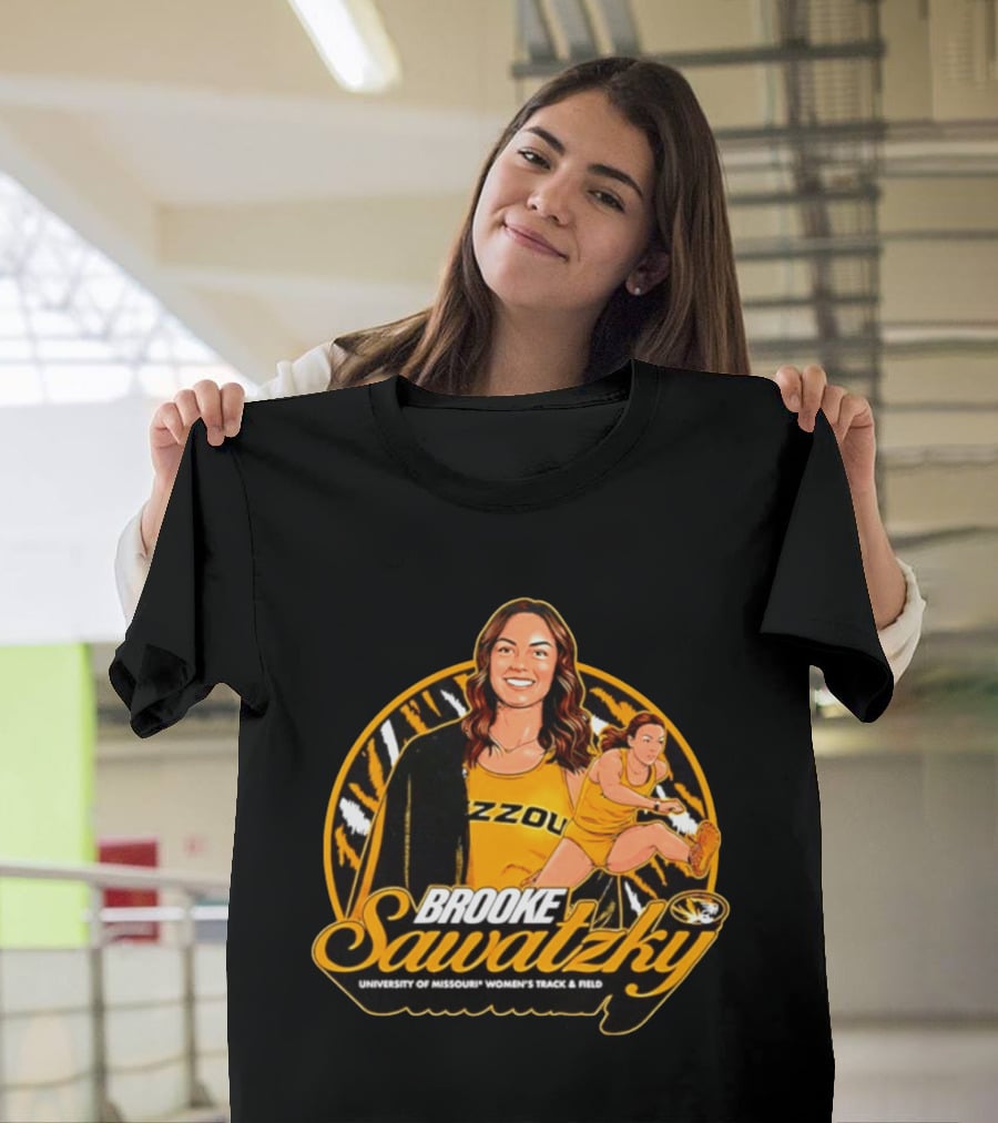 Brooke Sawatzky University Of Missouri Women's Track & Field NCAA Mizzou Tigers T-Shirt