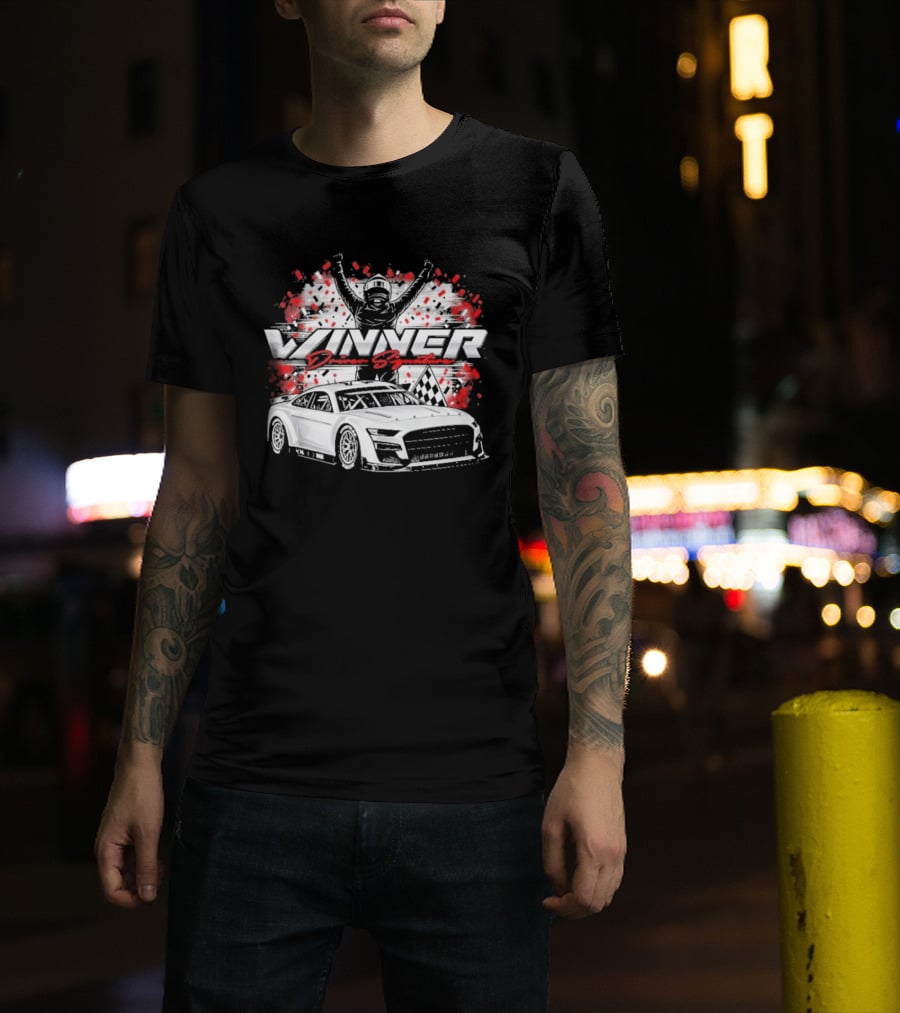 Chase Briscoe Winner South Point 400 Race Car Champion Celebration T-Shirt