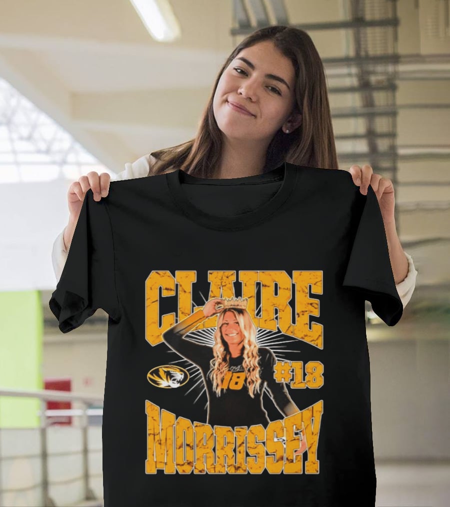 Claire Morrissey Missouri Tigers Volleyball #18 NCAA T-Shirt
