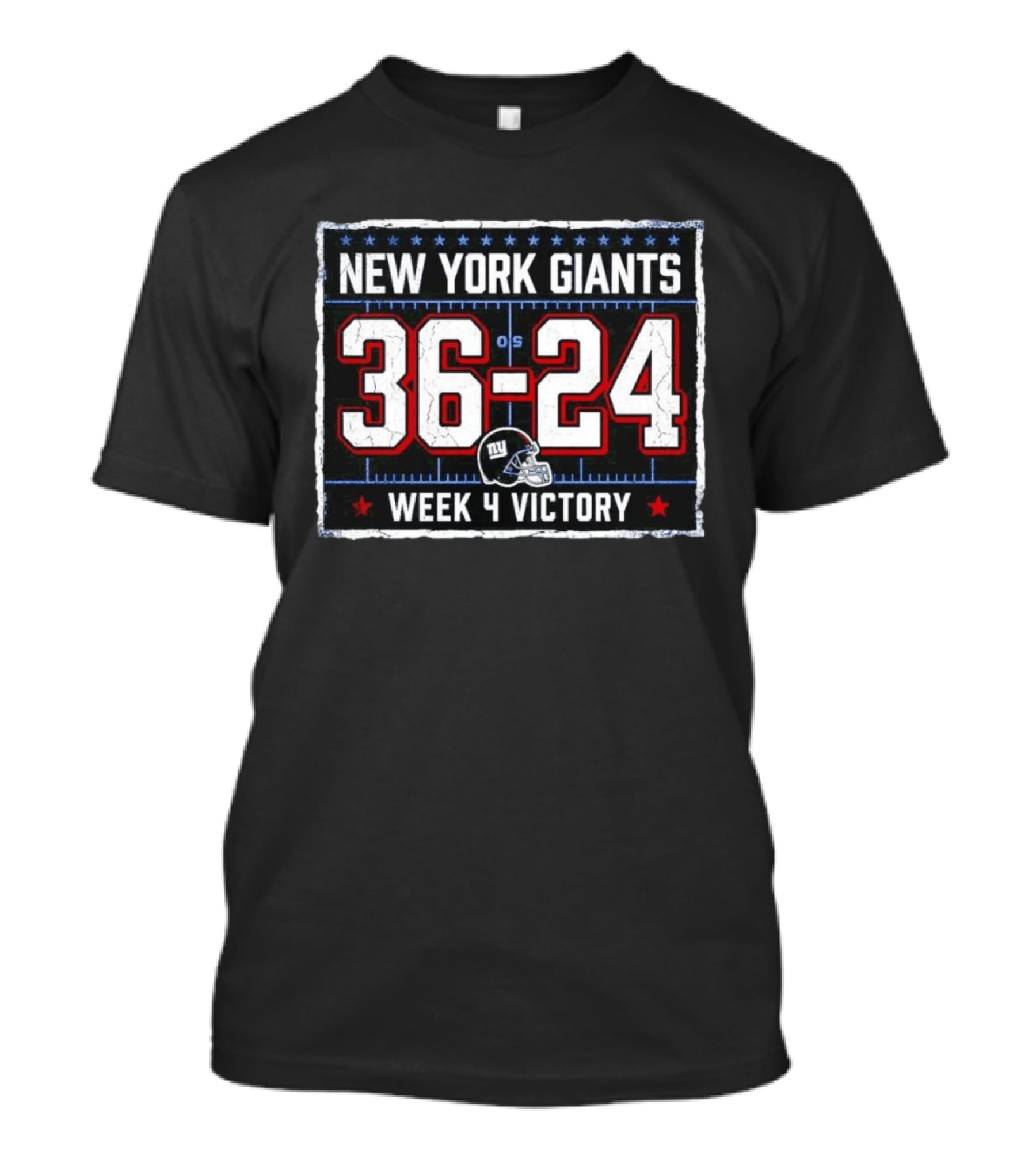 New York Giants 36 24 Week 4 Victory Football 2026 T-Shirt