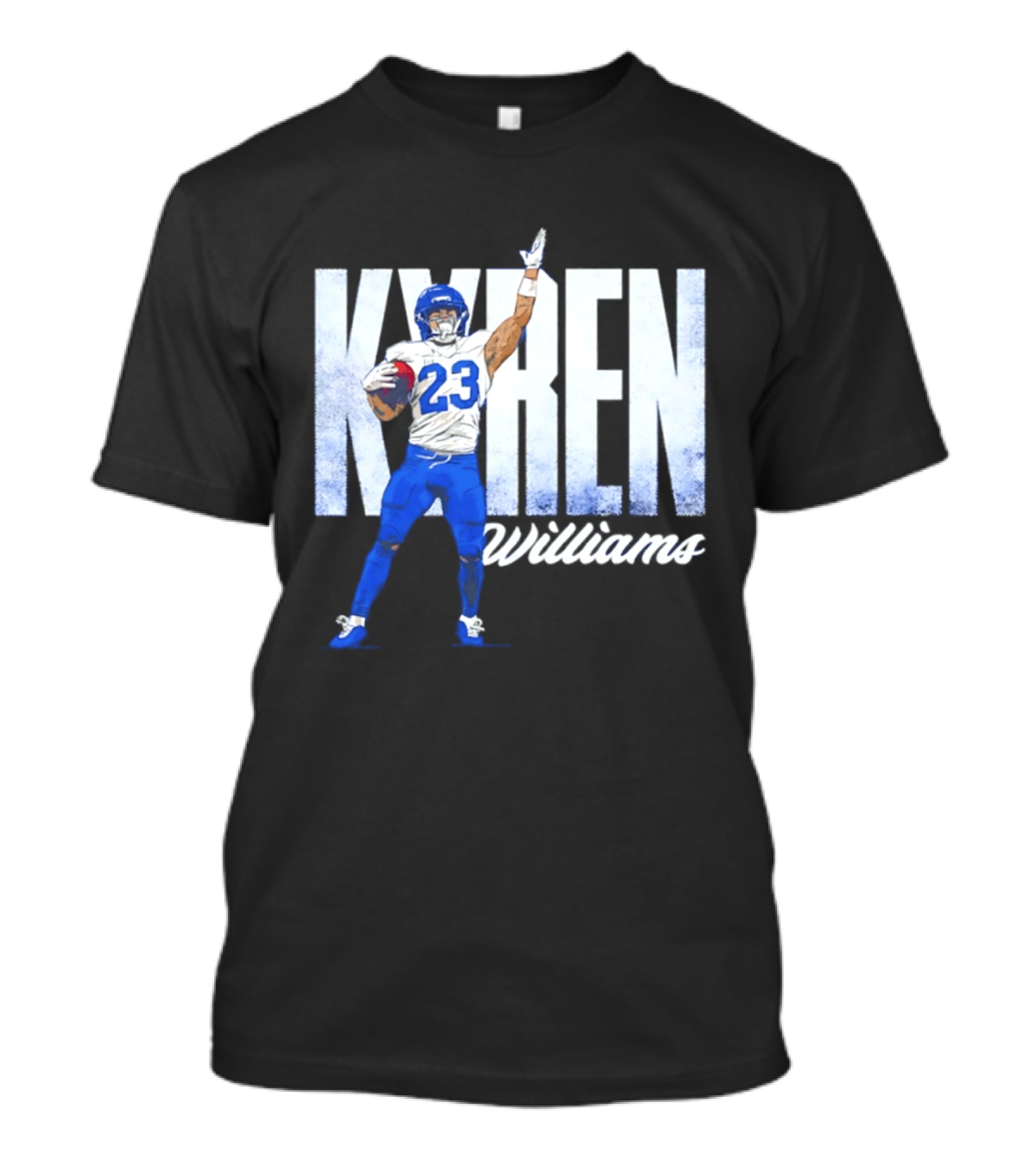 Kyren Williams Los Angeles Rams 23 Football Player Pose T-Shirt