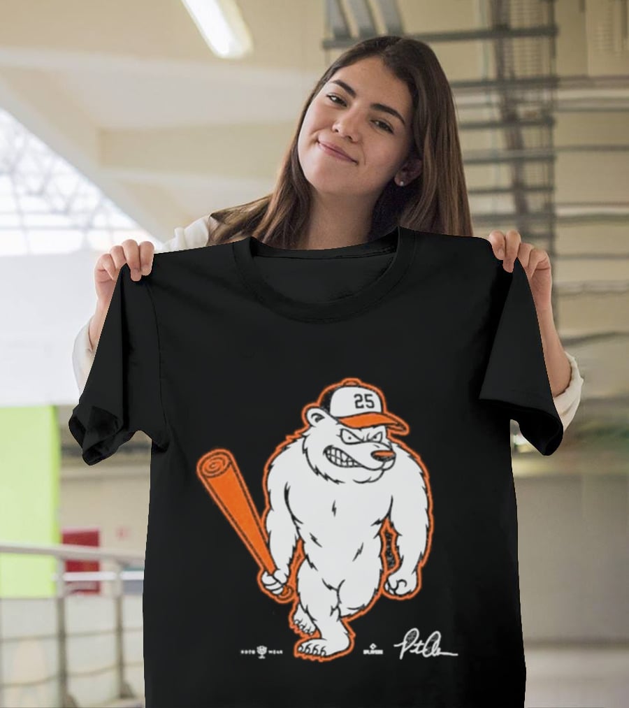 Baltimore Orioles Polar Bear Pete Alonso Baseball Bat T-Shirt