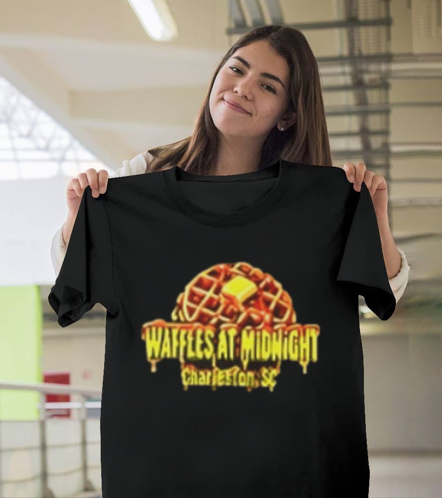 Monkey Waffles At Midnight Charleston SC Two Sided T-Shirt