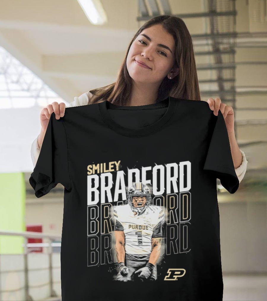 Smiley Bradford Purdue Boilermakers Football NCAA Athletics T-Shirt