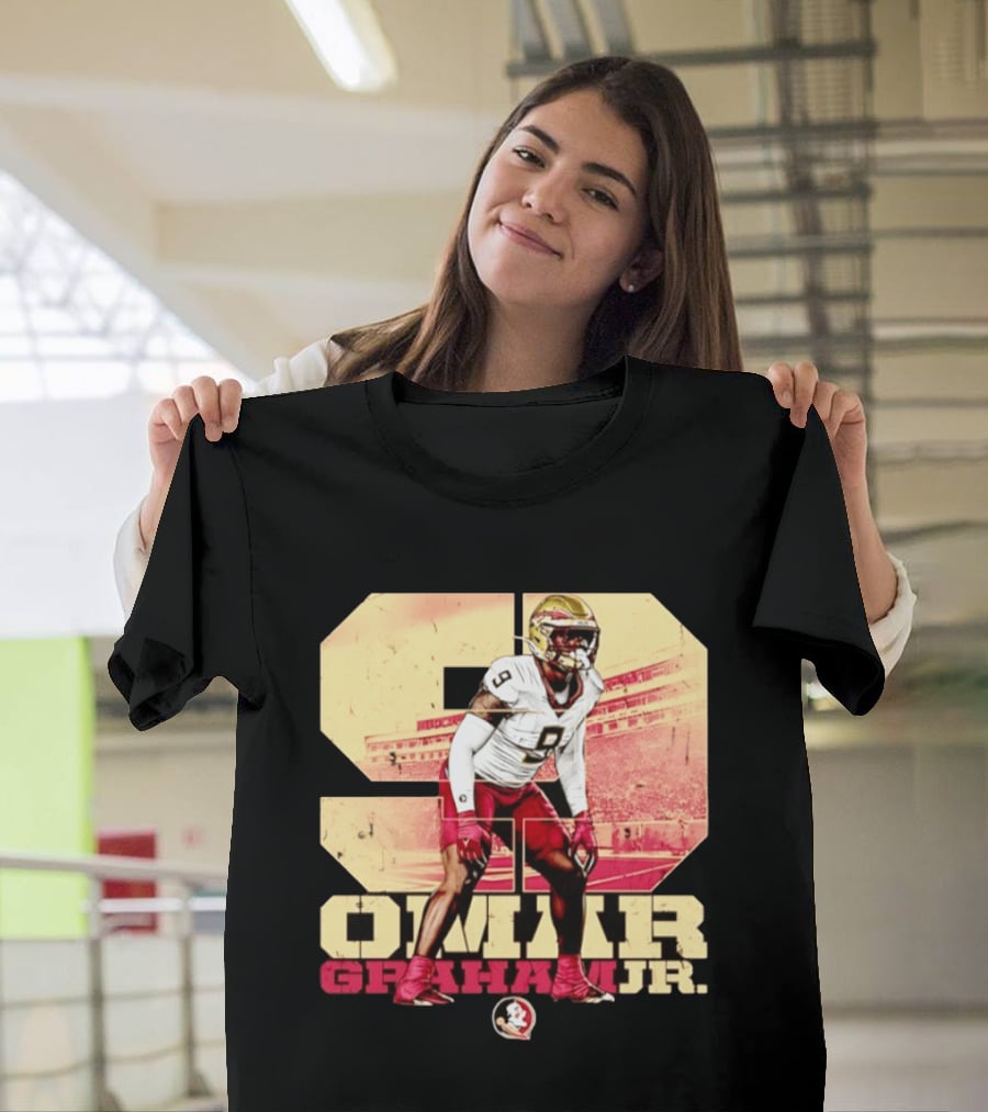 Omar Graham Jr Florida State Seminoles Football NCAA Number 9 T-Shirt