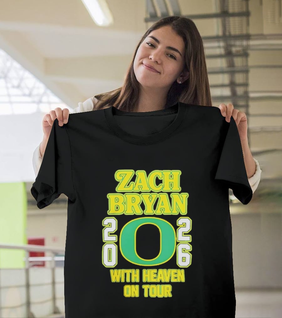 Zach Bryan Oregon 2026 With Heaven On Tour T-Shirt