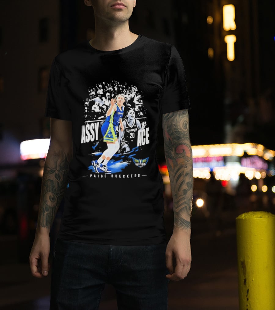 Paige Bueckers Assy Ace Dallas Wings No 5 T-Shirt