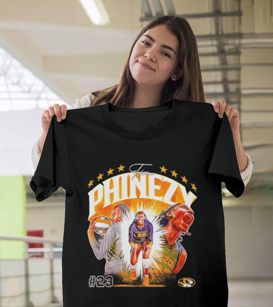 Tia Phinezy Missouri Tigers Volleyball NCAA #23 Mizzou Tiger T-Shirt