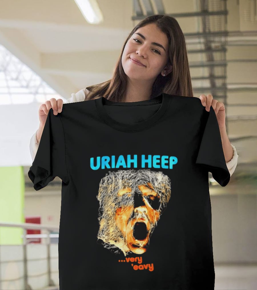 Uriah Heep Very 'Eavy Album Cover Art Hard Rock Music T-Shirt