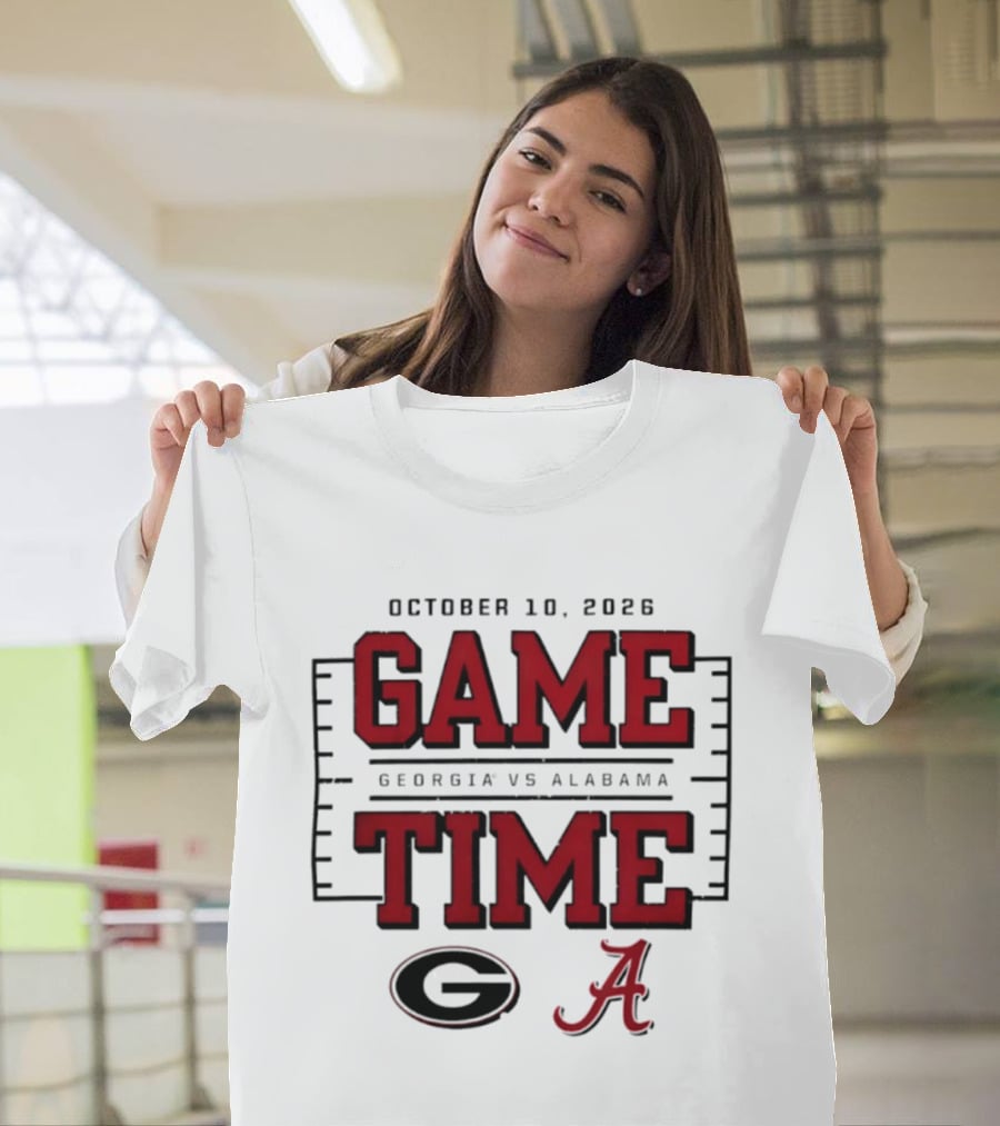 October 10 2026 Game Time Georgia Vs Alabama T-Shirt