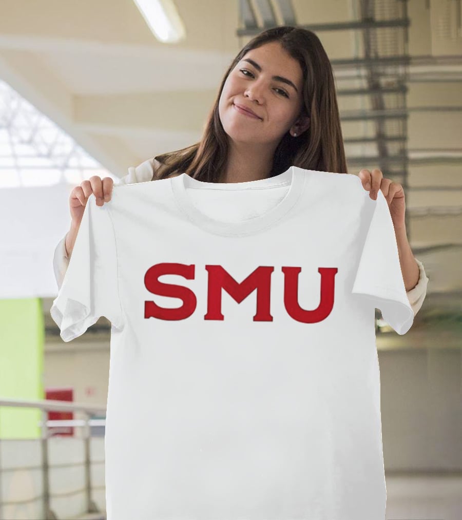 SMU Blue Blood New Blood Football 2 Sided Kevin Jennings T-Shirt