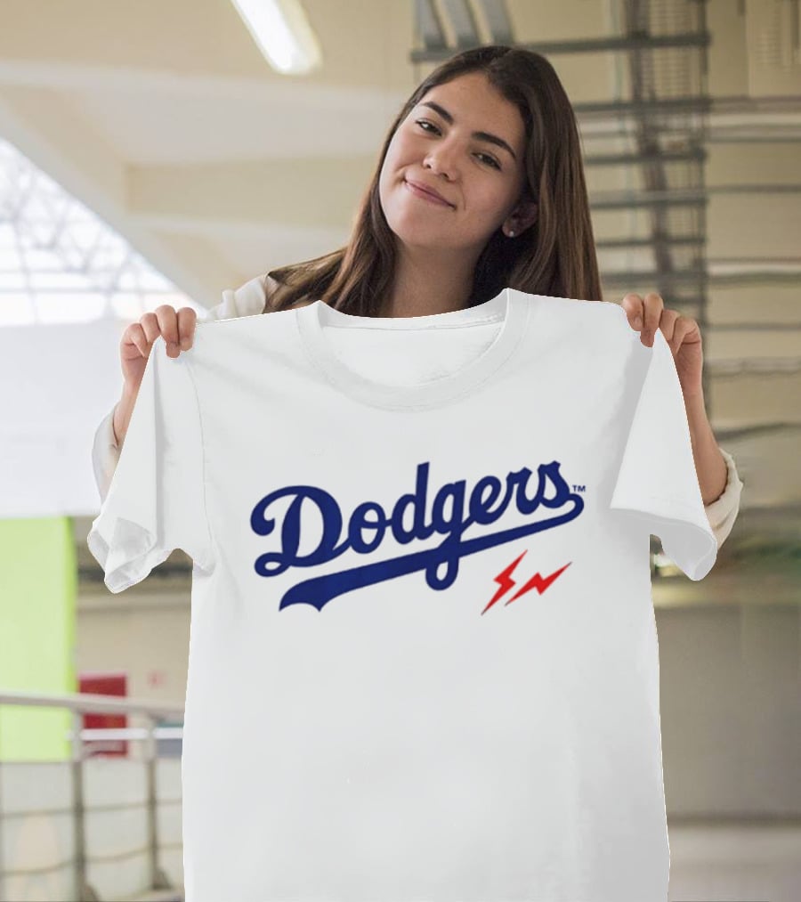 Dodgers 2026 Baseball Two Sided Lightning Bolt Edition T-Shirt
