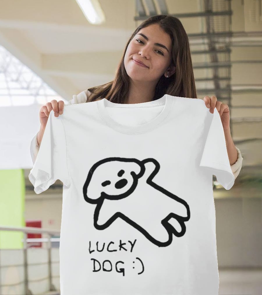 Lucky Dog Puppy Wholesome :) Sketch T-Shirt