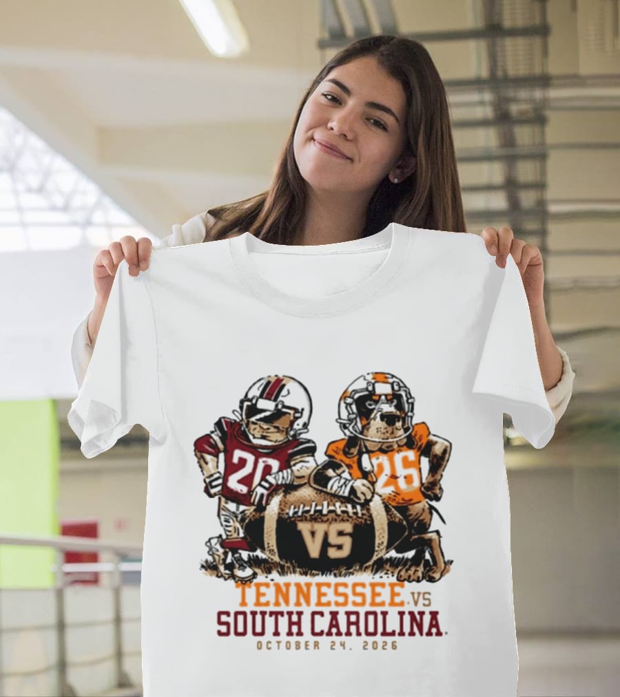 Tennessee Vs South Carolina Football October 24 2026 T-Shirt
