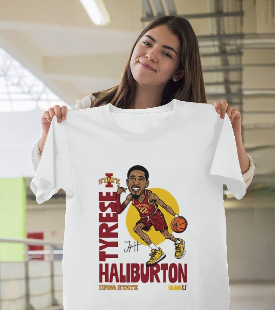 Tyrese Haliburton Iowa State Cyclones Basketball Caricature 22 T-Shirt