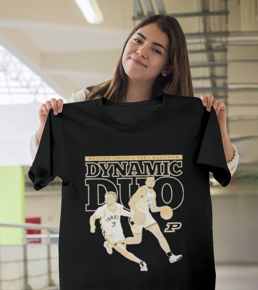 Braden Smith Trey Kaufman Dynamic Duo Purdue Boilermakers NCAA Basketball T-Shirt