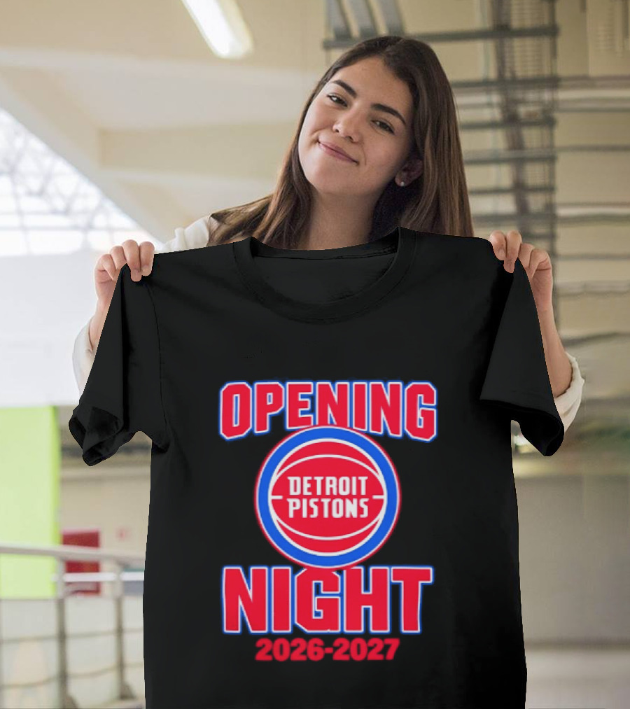 Detroit Pistons Opening Night 2026 2027 NBA Event T-Shirt