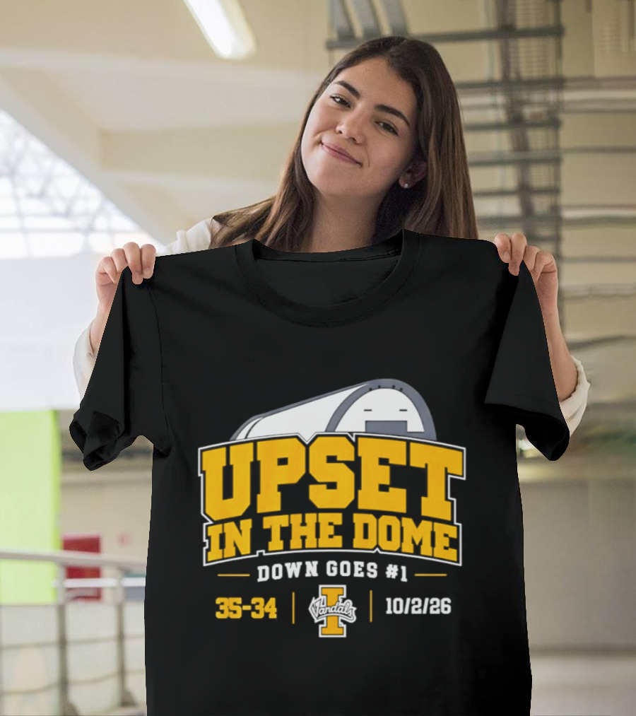 Idaho Vandals Upset In The Dome 35 34 Bown Goes #1 10/12/26 T-Shirt