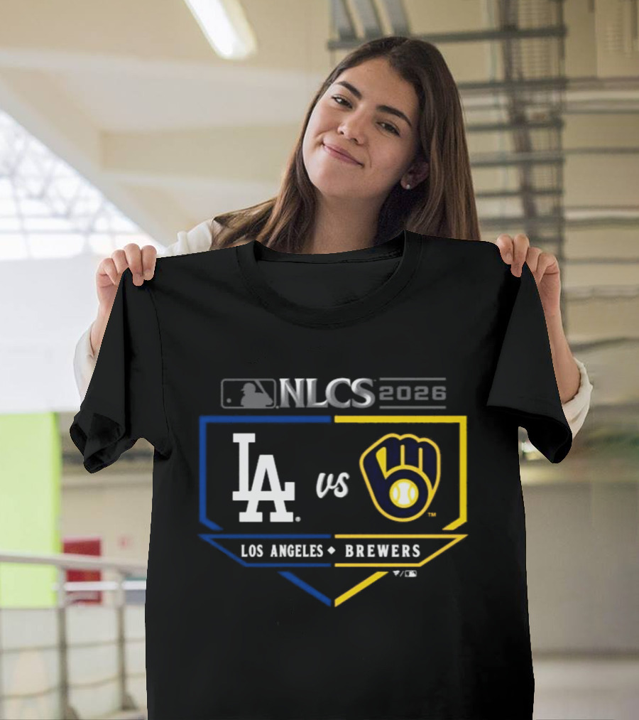 MLB 2026 NLCS Los Angeles Dodgers Vs Milwaukee Brewers Matchup T-Shirt