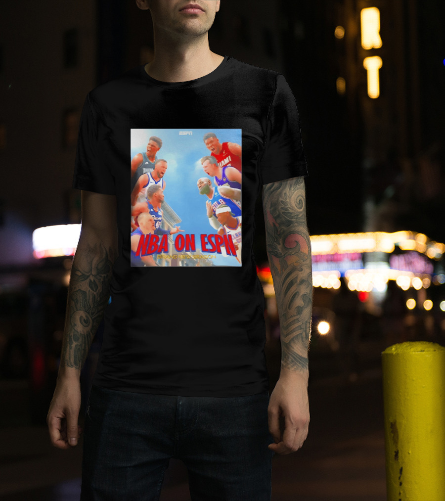 NBA On ESPN Brand New Season 2026 Opening Week Matchups T-Shirt