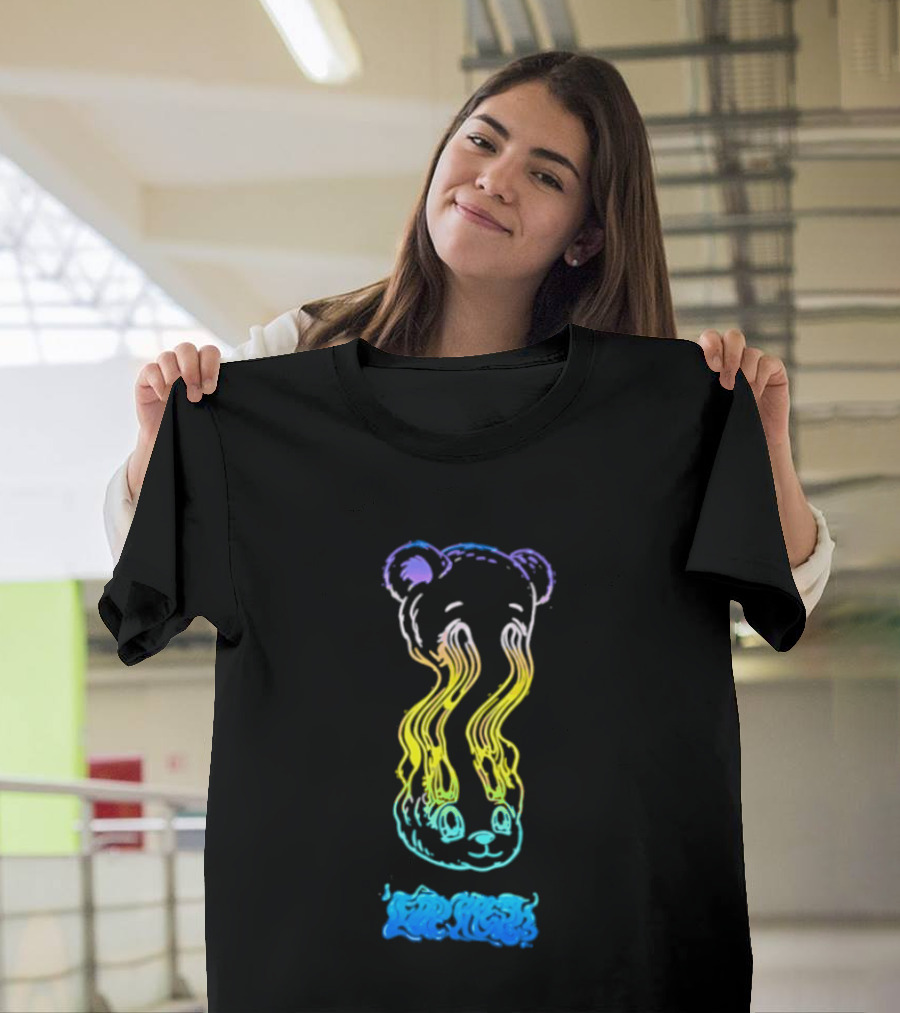 Teddy Fresh Melting Bear Illustration Multicolor T-Shirt