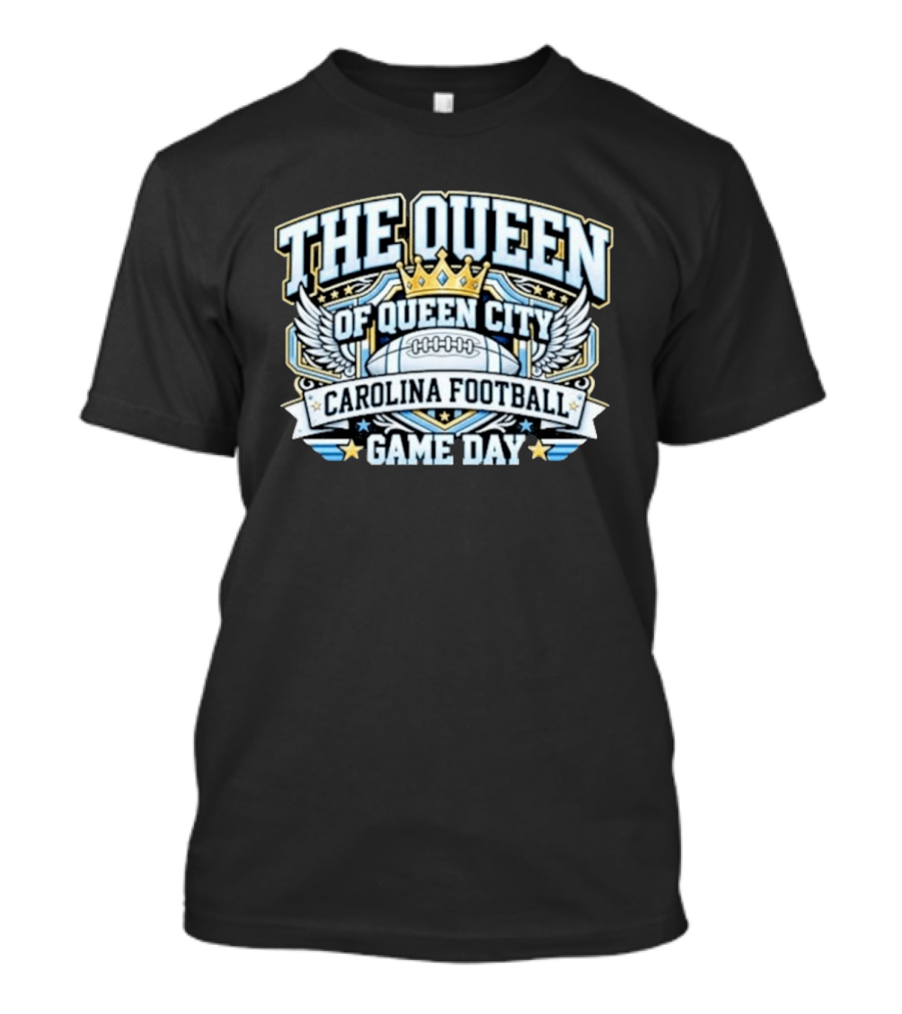 The Queen Of Queen City Carolina Football Game Day T-Shirt