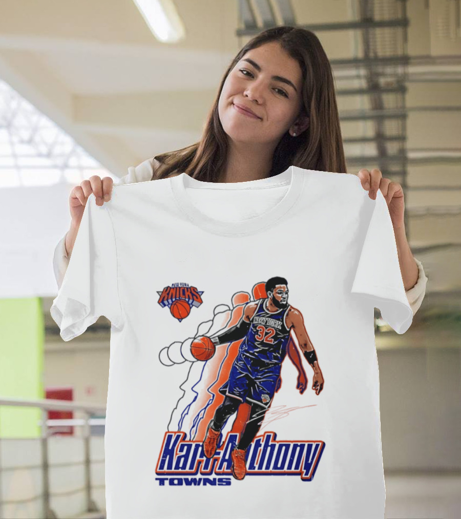 Karl Anthony Towns New York Knicks Basketball 32 T-Shirt