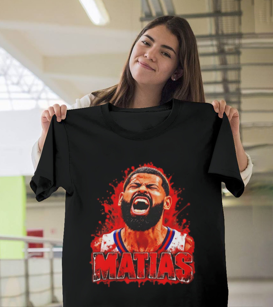 Matias Puerto Rican Basketball Cangrejeros Scream USA T-Shirt