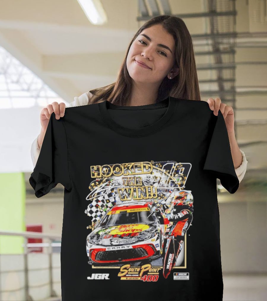 Hooked The Win 14 South Point 400 Las Vegas JGR NASCAR Cup Series T-Shirt